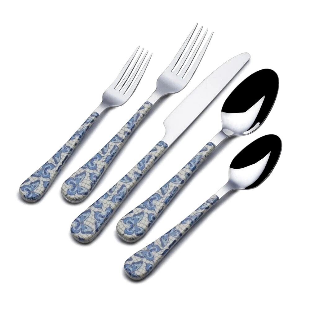 NEW Dolly Parton Mosaic Butterfly 20 Piece Flatware Set (Service for 4)